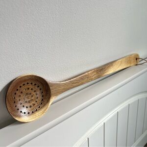 New Magnaware Acacia Long Slotted Wooden Utensil Spoon